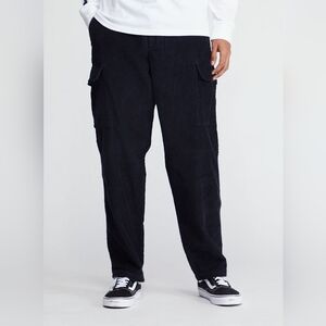 Vans Corduroy Cargo pants, Loose Taper Fit - Black  Size 29